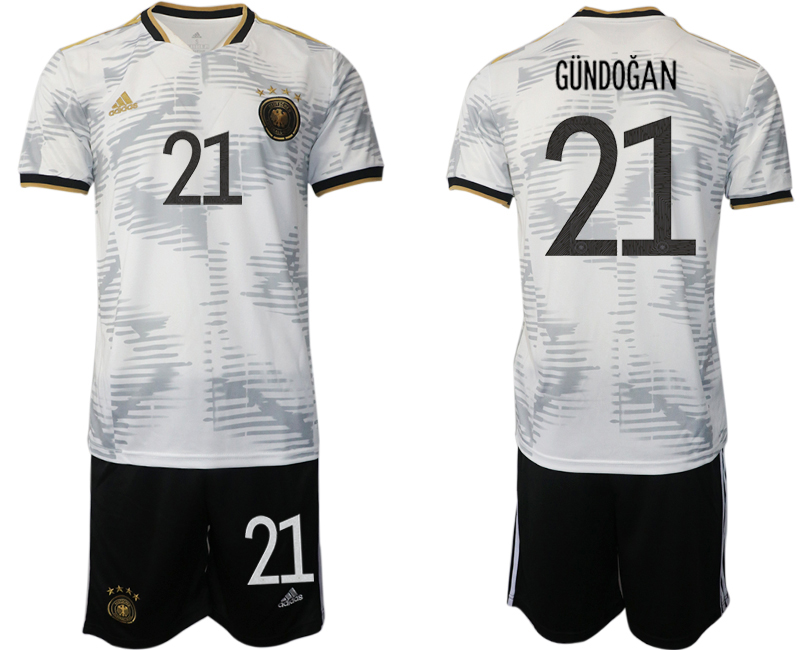 Men 2022 World Cup National Team Germany home white 21 Soccer Jersey